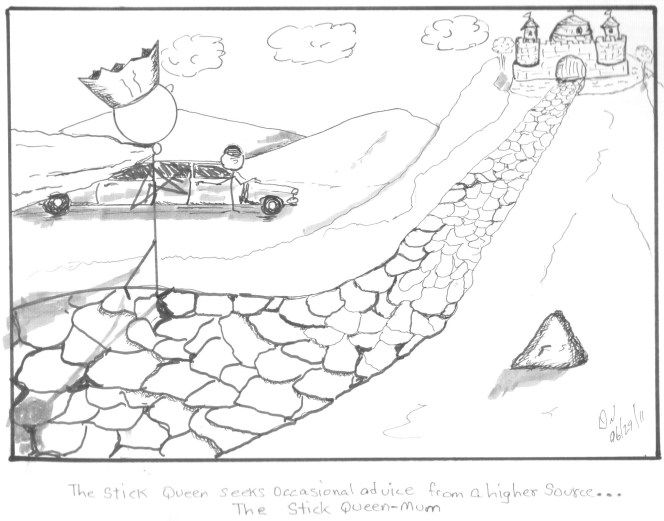 The long Trip to the Queen Mum